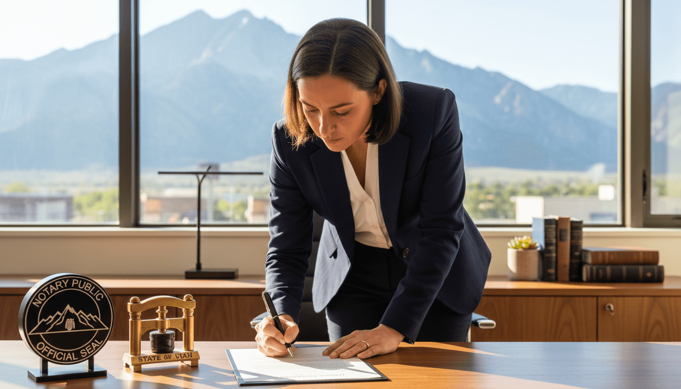 How Much Does It Cost to Notarize a Document in Utah?